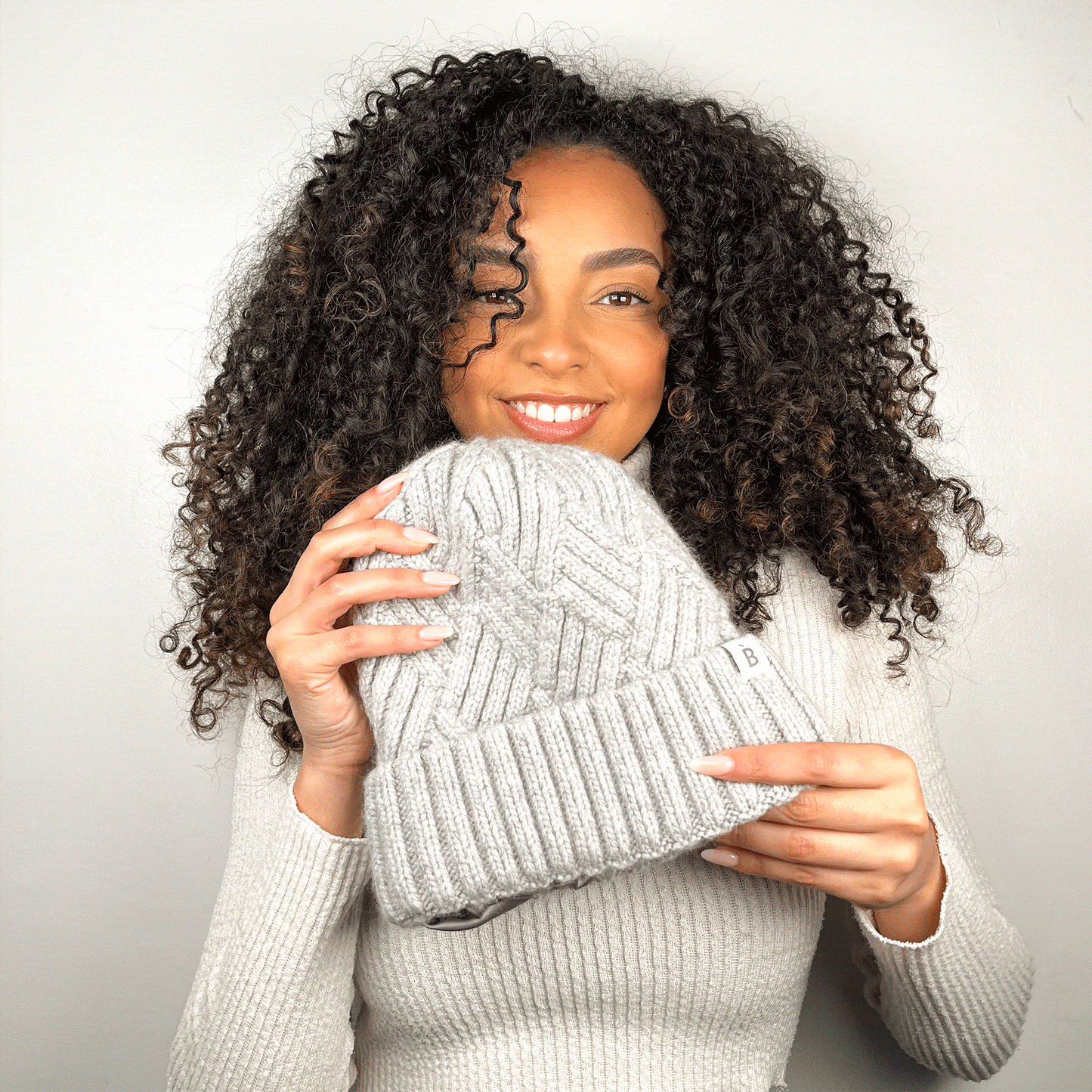 Silk Lined Cashmere Blend Beanie