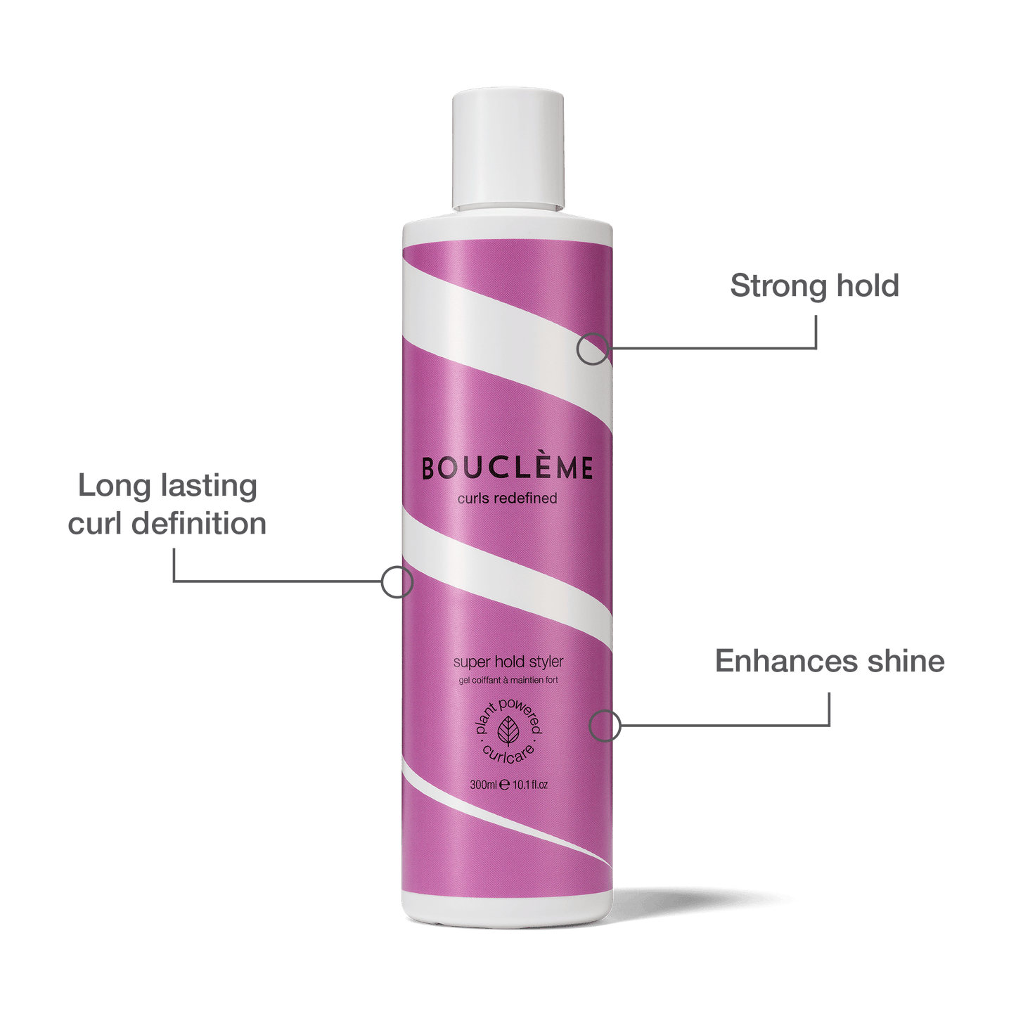 The ultimate curly hair gel for definition and firm hold, to keep your curls in shape on a busy day.