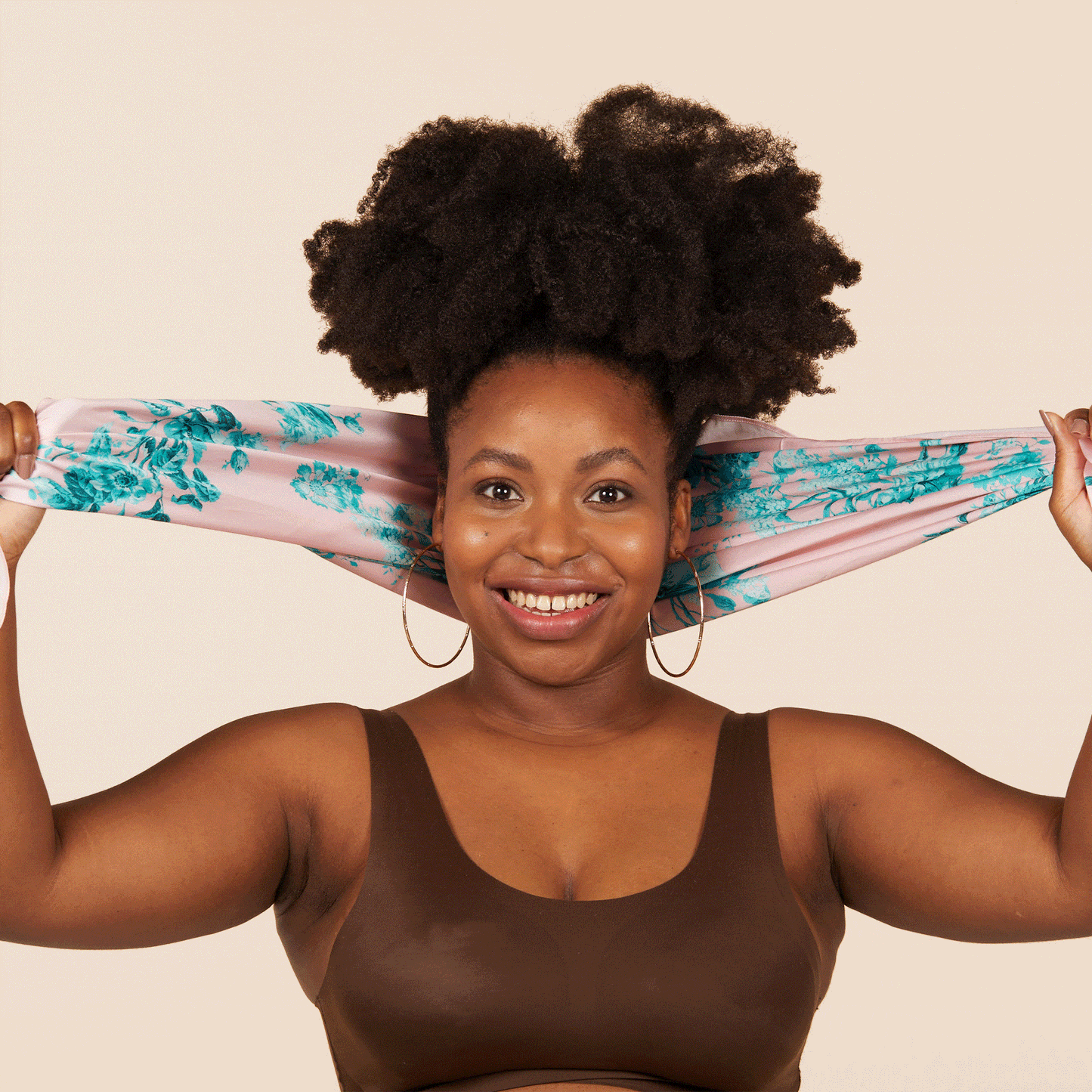 Introducing the Bouclème scarf, designed with British brand Preen using one of their iconic prints in signature Bouclème pastels using 100% recycled polyester. Vegan friendly.