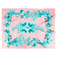 Introducing the Bouclème scarf, designed with British brand Preen using one of their iconic prints in signature Bouclème pastels using 100% recycled polyester. Vegan friendly. Introducing the Bouclème scarf, designed with British brand Preen using one of their iconic prints in signature Bouclème pastels using 100% recycled polyester. Vegan friendly.