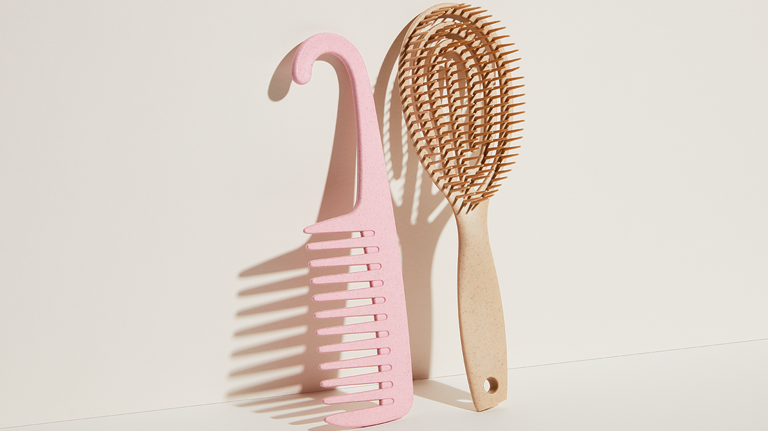 Bouclème's detangling wet brush and wide tooth comb