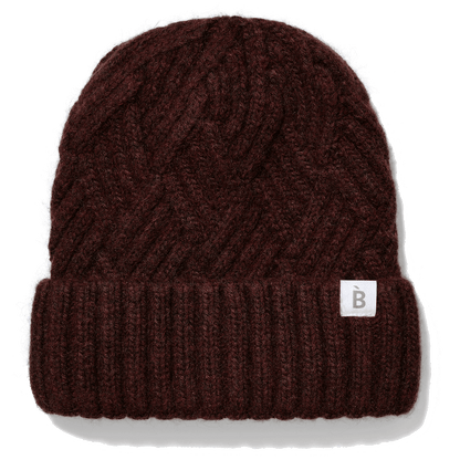 Hot chocolate silk lined beanie